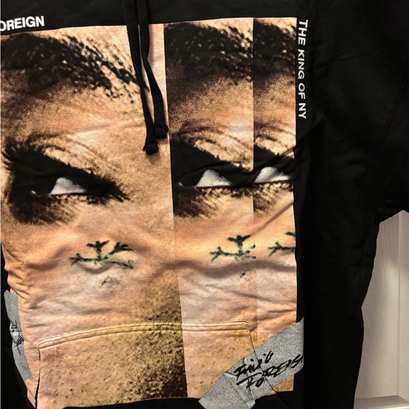Fivio Foreign King of NY Black Graphic Heavyweight Hoodie in Size XL BRAND NEW!! - Picture 5 of 12
